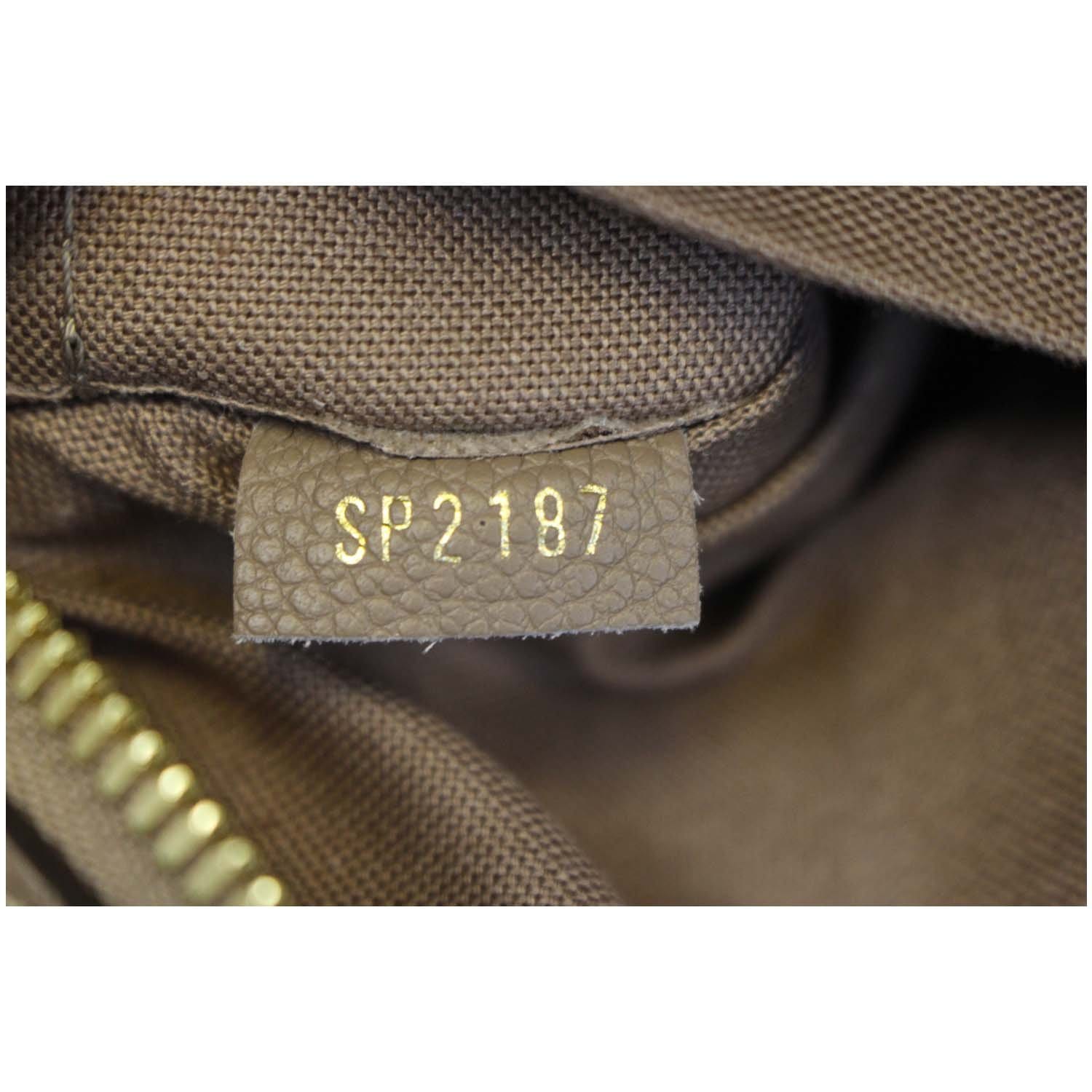 Louis Vuitton Taupe Glace Monogram Empreinte Leather Vosges MM Bag -  Yoogi's Closet