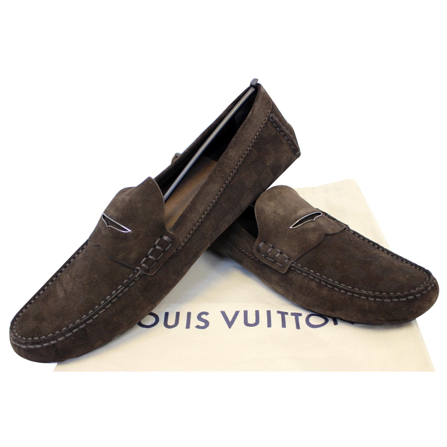 LOUIS VUITTON Suede Moccasins 14.5 - More Than You Can Imagine