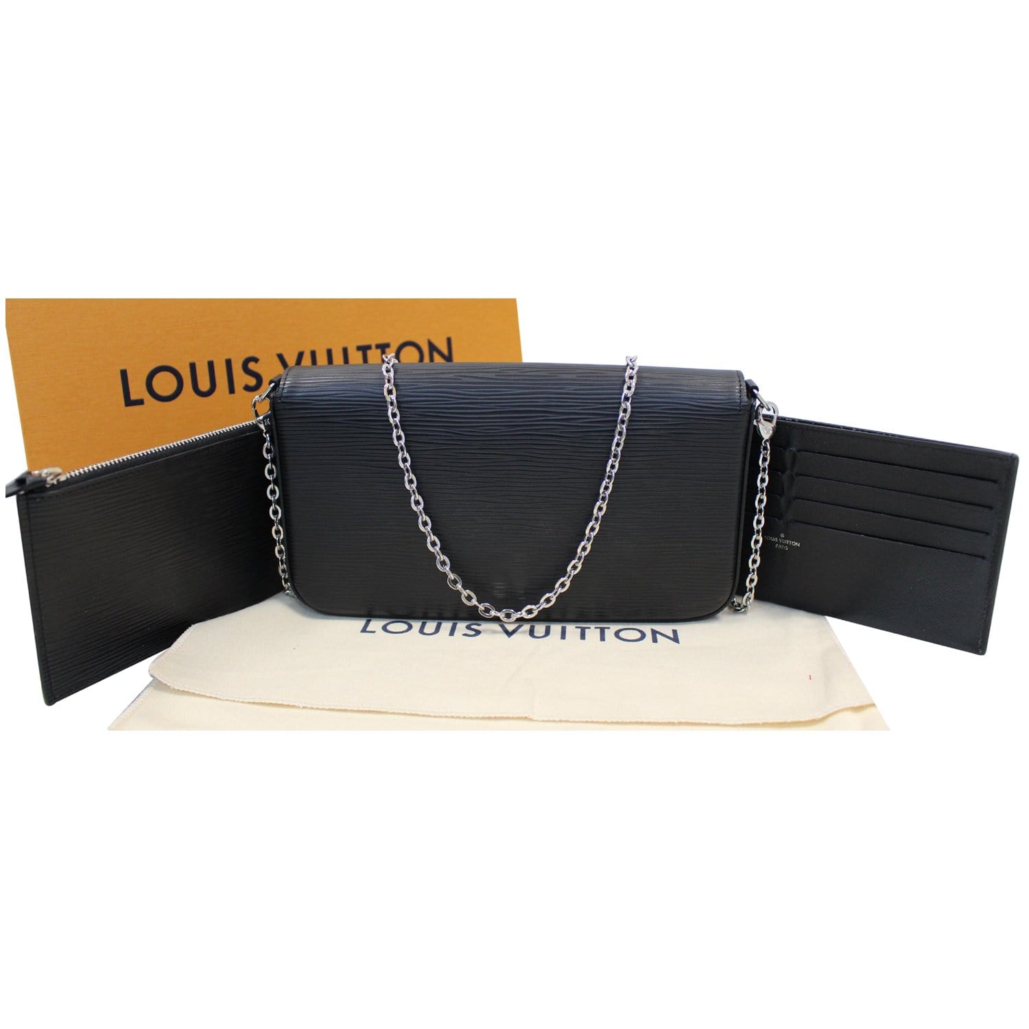 Louis Vuitton Black 2018 EPI Pochette Félicie