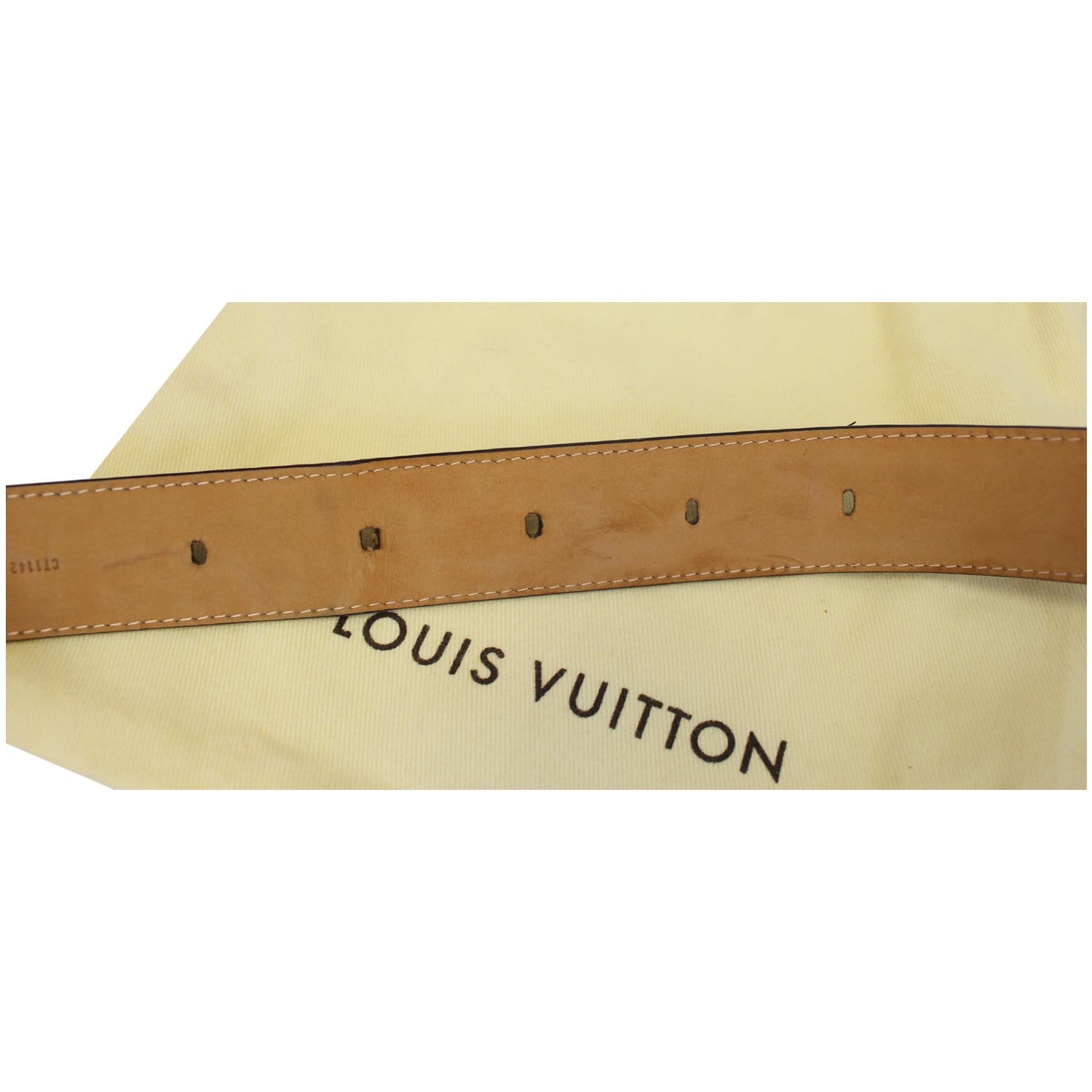 Louis Vuitton Belt Ellipse Monogram Brown/Brass in Coated Canvas with Brass  - US