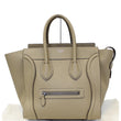 CELINE Mini Luggage Leather Tote Bag Dune-US