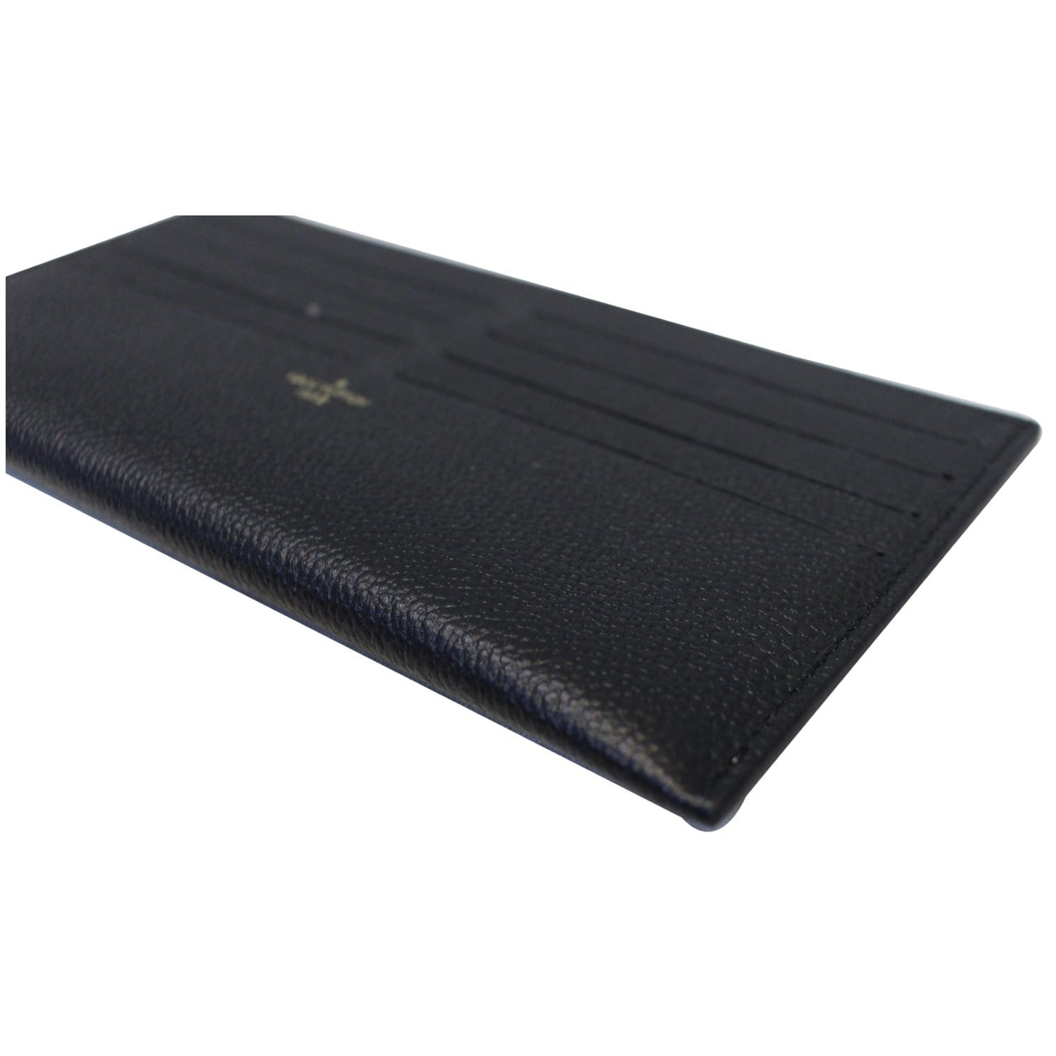 Leather card wallet Louis Vuitton Black in Leather - 32674839