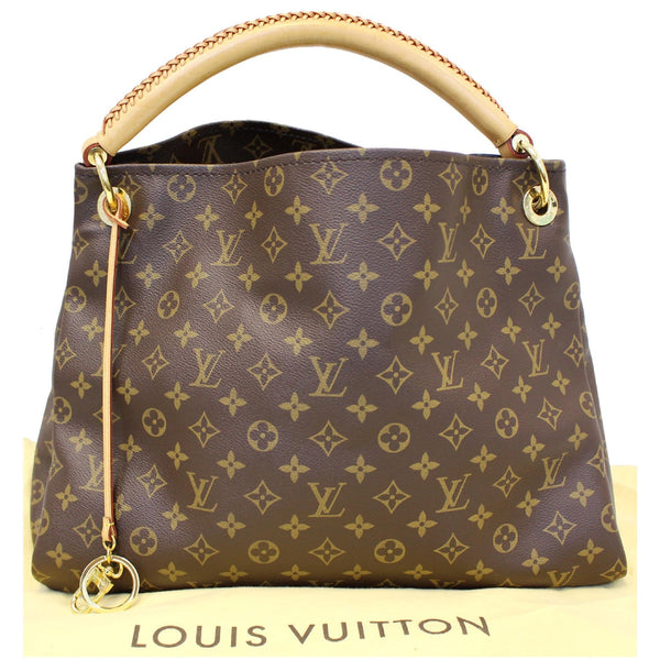 LOUIS VUITTON Artsy MM Monogram Canvas Shoulder Bag Brown