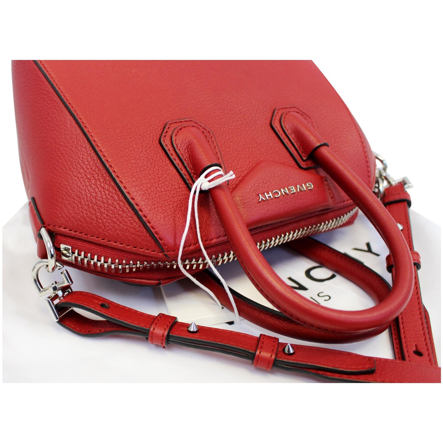 Givenchy Antigona Bag Glazed Leather Small Red 2176802