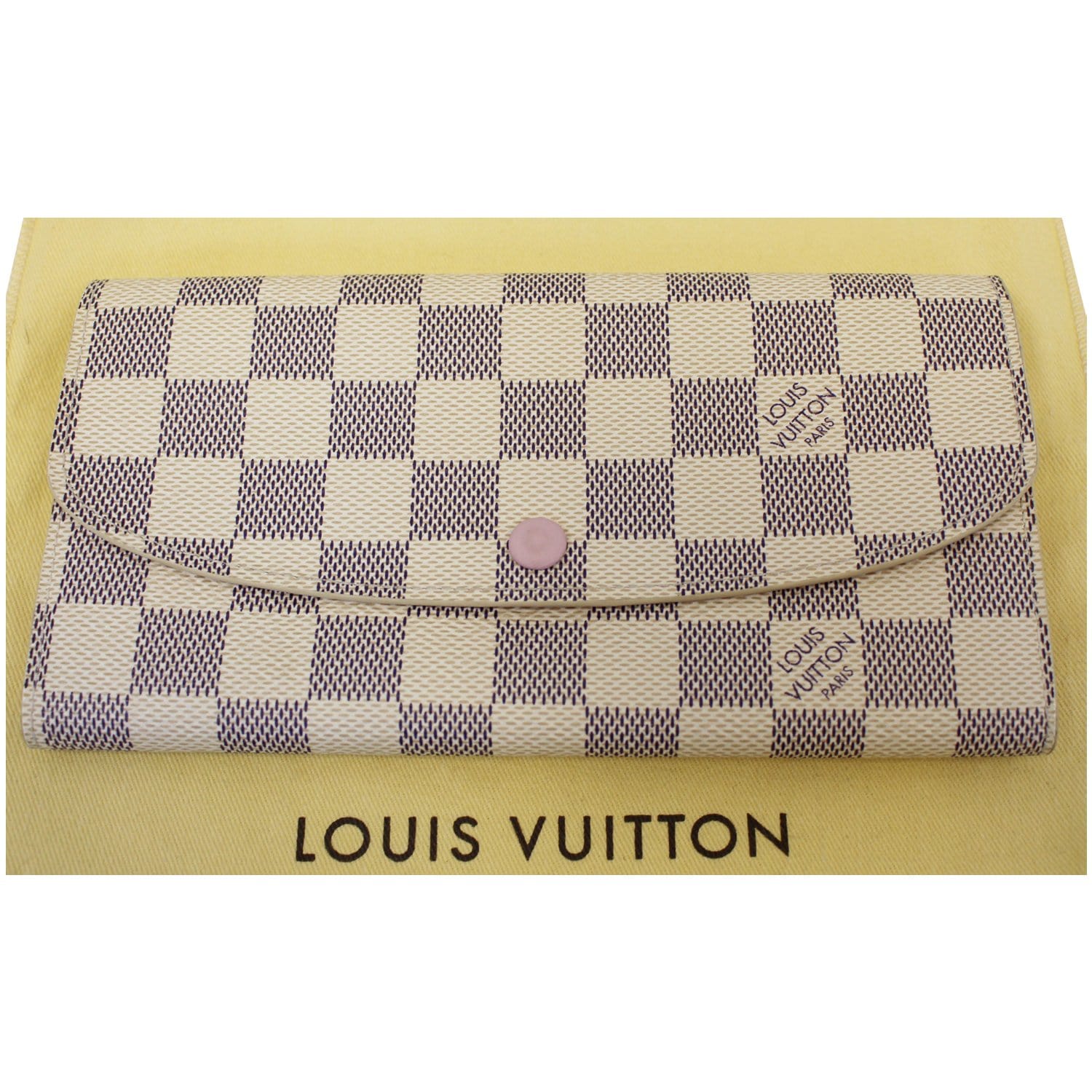 Louis Vuitton Wallet Emilie Damier Azur Rose Ballerine Interior - US