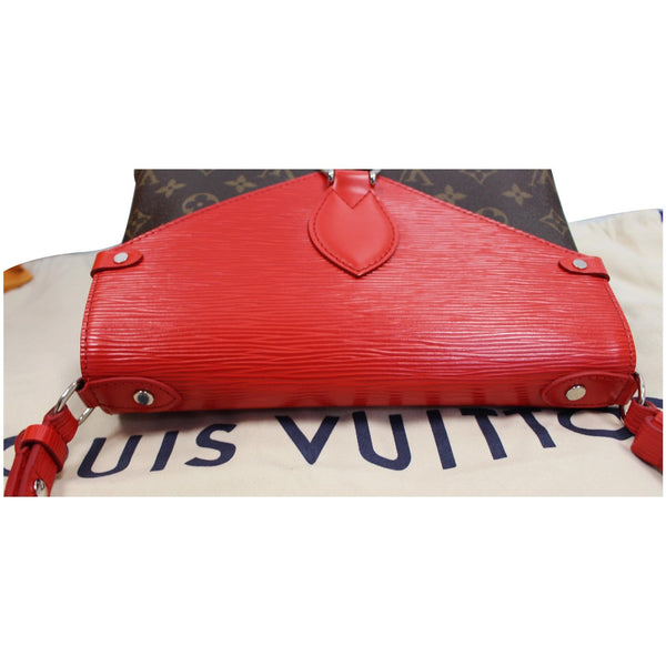 LOUIS VUITTON Saint Michel Monogram Epi Shoulder Bag Red