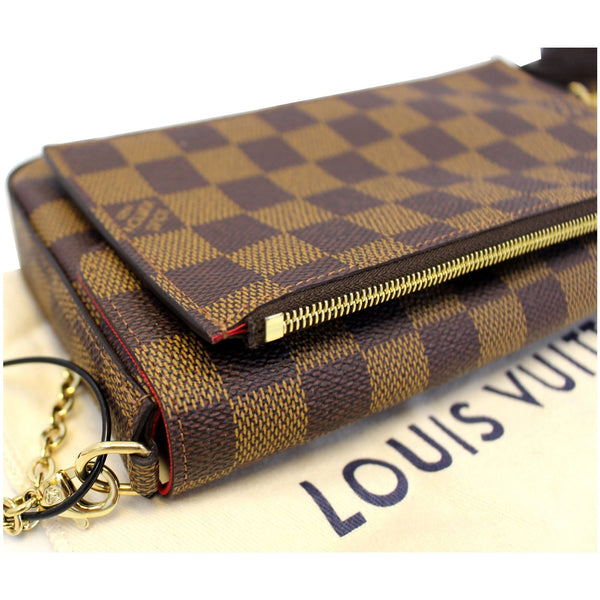 LOUIS VUITTON Pochette Felicie Damier Ebene Crossbody Bag-US