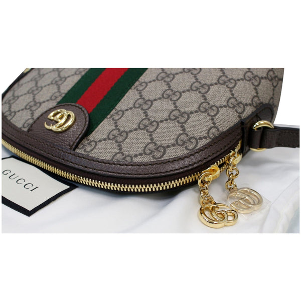 GUCCI Ophidia GG Supreme Canvas Small Shoulder Bag Beige 499621