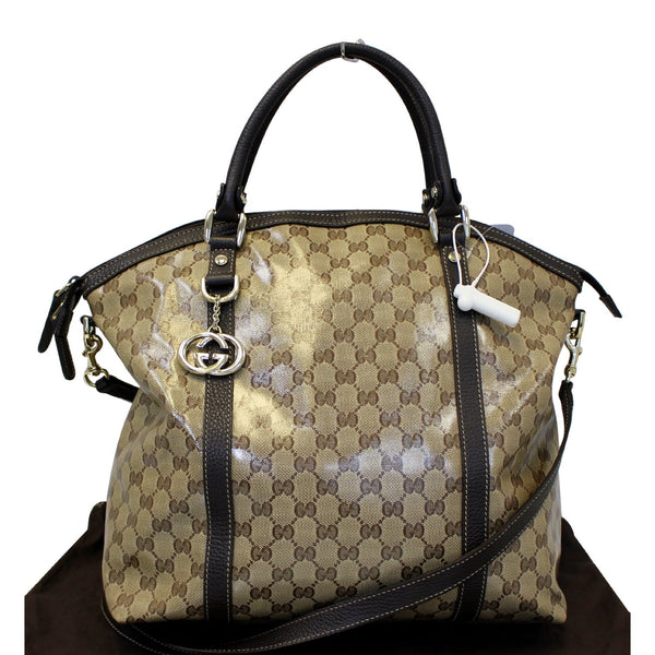 GUCCI Dome Crystal Monogram Large GG Shoulder Handbag 339551-US