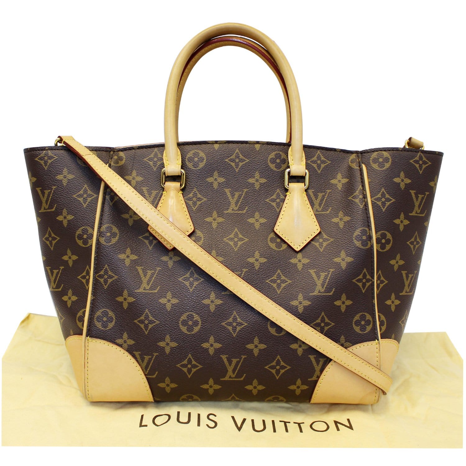 Louis Vuitton Tote Phenix Monogram PM Coquelicot in Toile Canvas/Calfskin  with Gold-tone - US