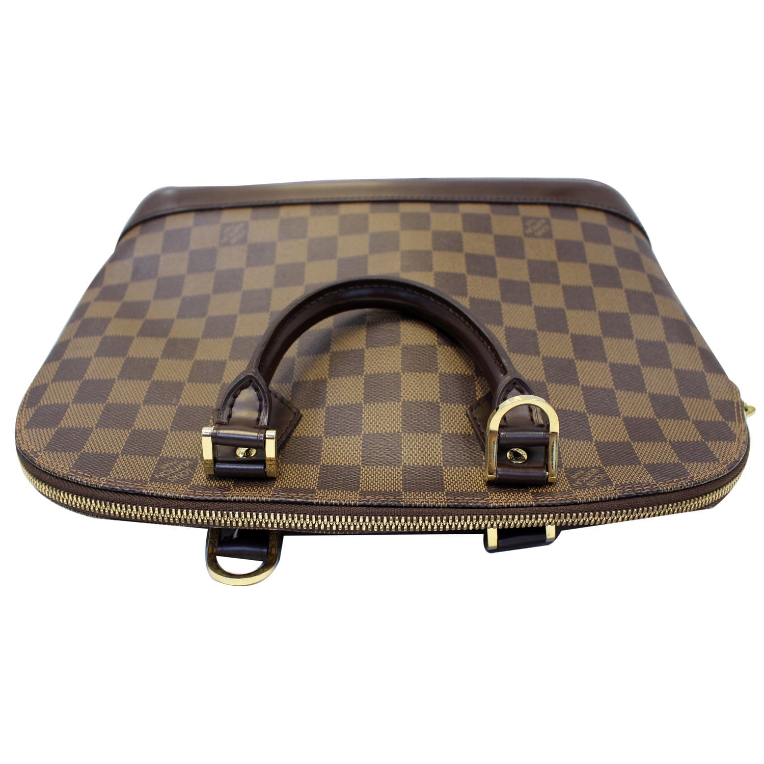 Used Louis Vuitton Alma PM Damier Ebene Canvas Handbag