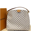 LOUIS VUITTON Graceful MM Damier Azur Shoulder Bag-US