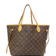 LOUIS VUITTON Neverfull MM Monogram Canvas Tote Shoulder Bag Brown-US