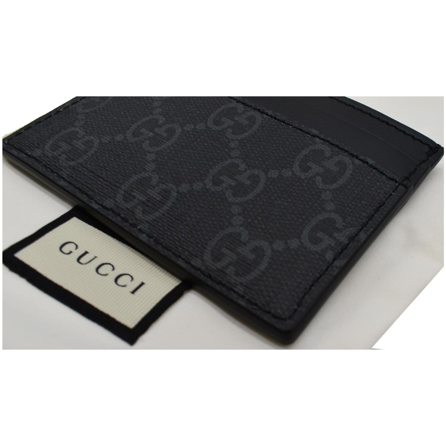 Gucci GG Supreme Card Case - Black