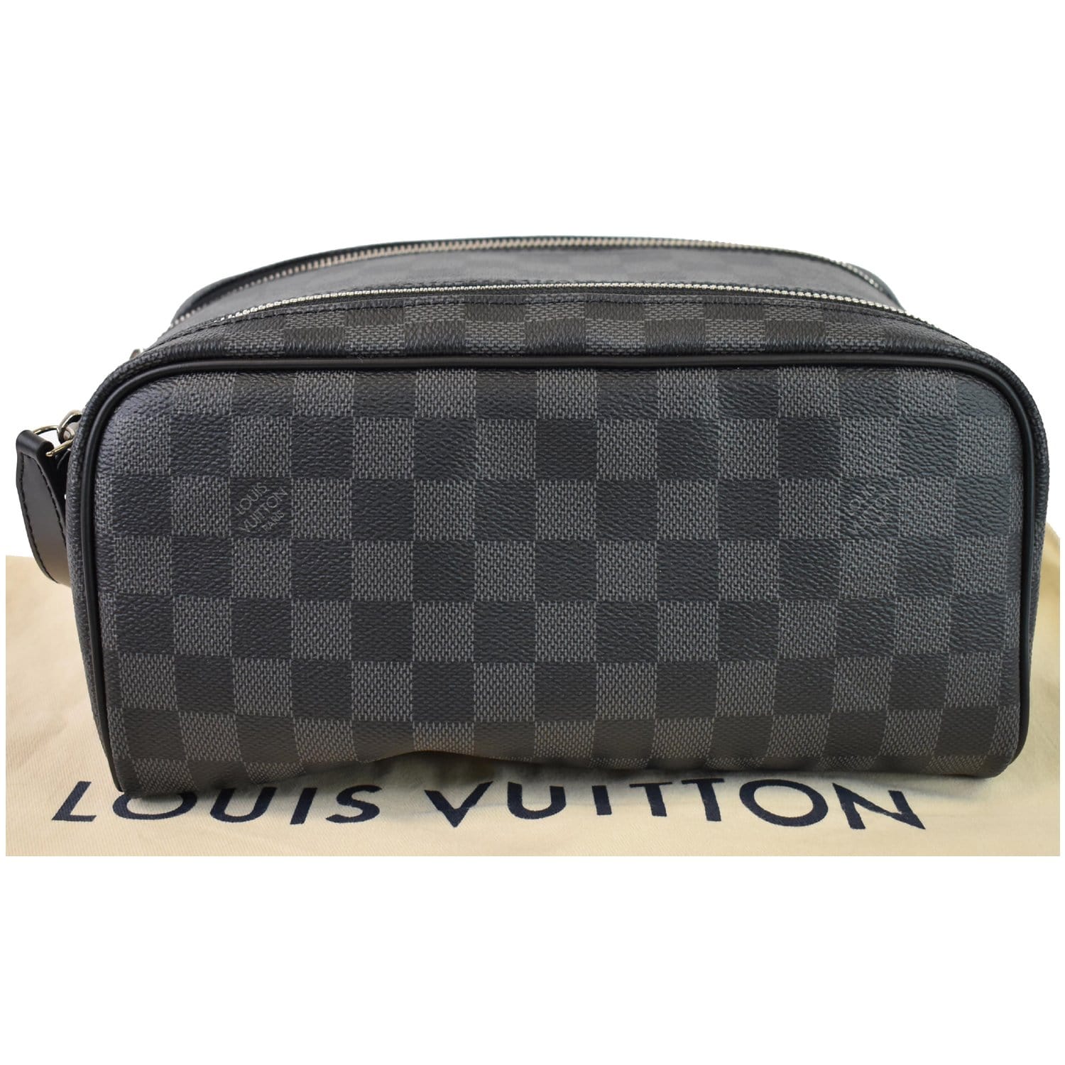 Louis Vuitton King Toiletry Bag Dopp Kit Cosmetic Case Monogram Canvas  Original
