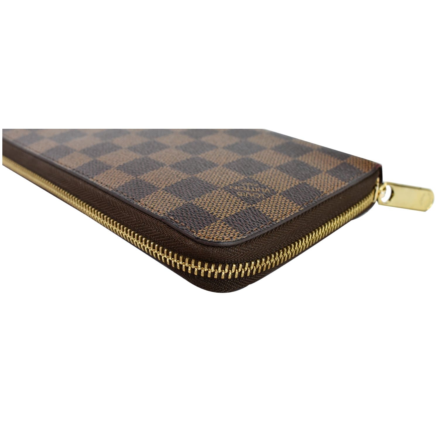 Sold at Auction: Louis Brown, LOUIS VUITTON SQUARE COMPACT ZIPPY WALLET IN  BROWN DAMIER EBENE