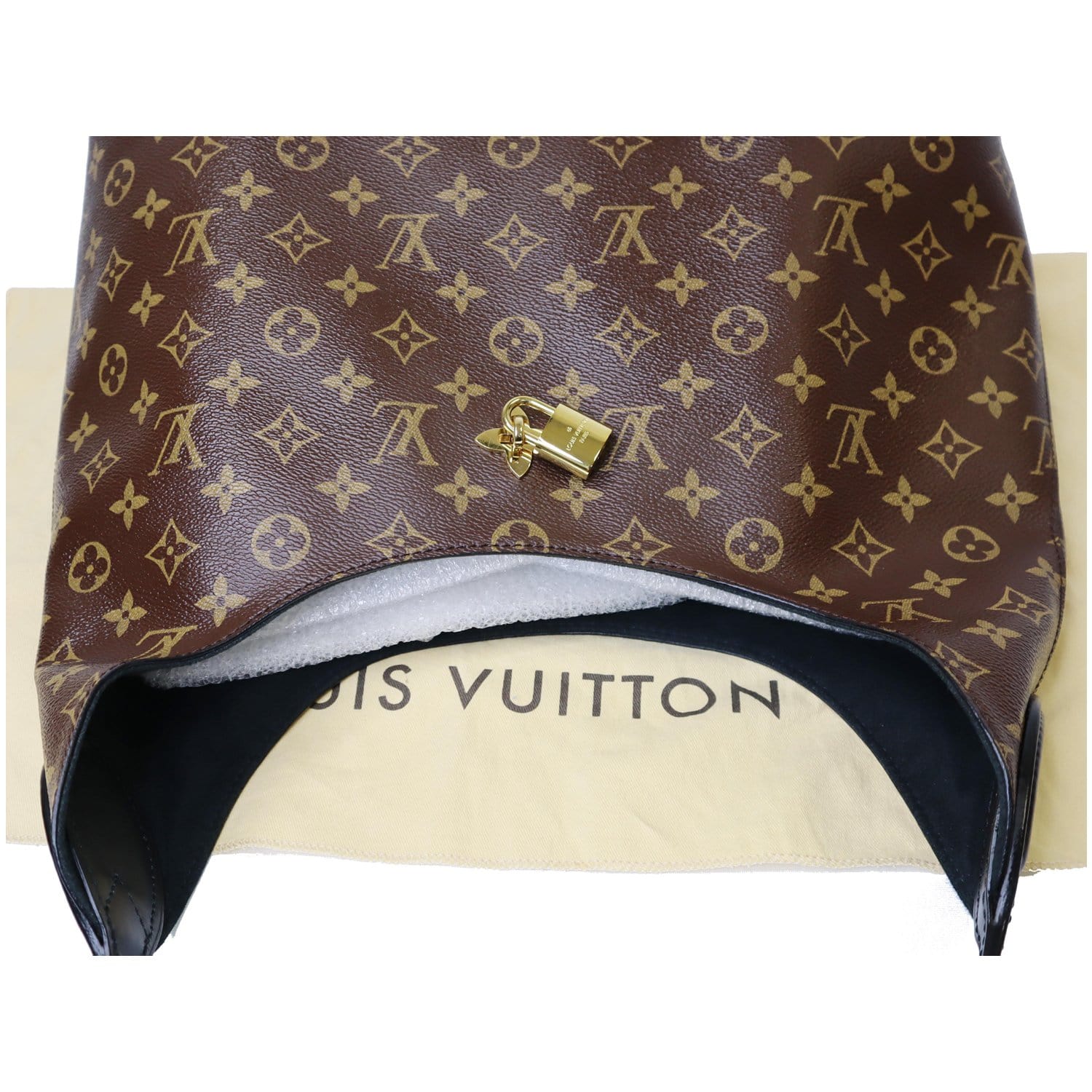Authenticated used Louis Vuitton Louis Vuitton Flower Hobo Shoulder Bag M43545 Monogram Canvas Leather Brown Semi-Shoulder One Tote, Adult Unisex