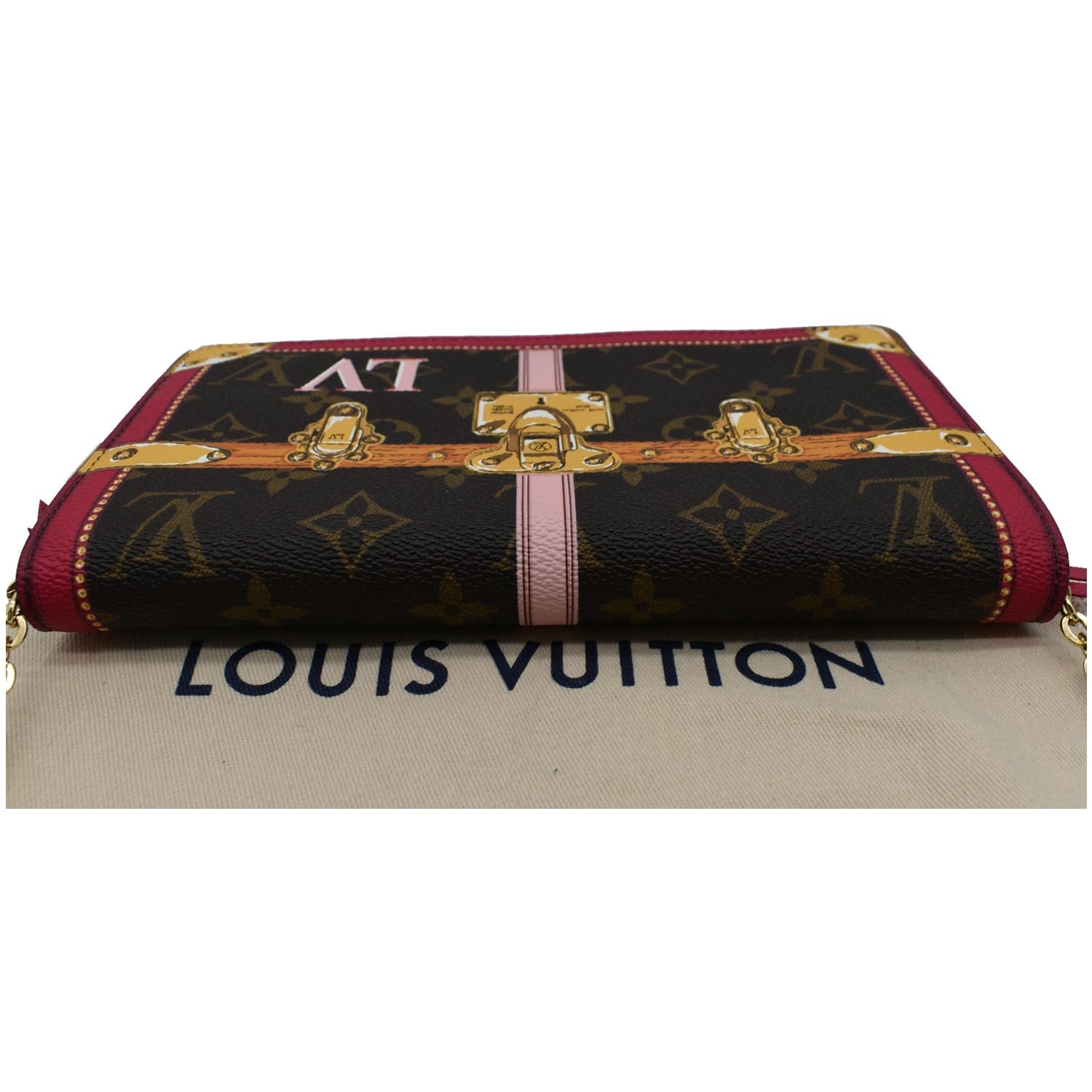 LOUIS VUITTON Summer Trunks Pochette Monogram Canvas Shoulder Bag Brow