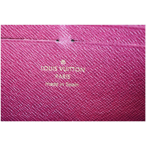 LOUIS VUITTON Clemence Monogram Canvas Zippy Wallet Brown