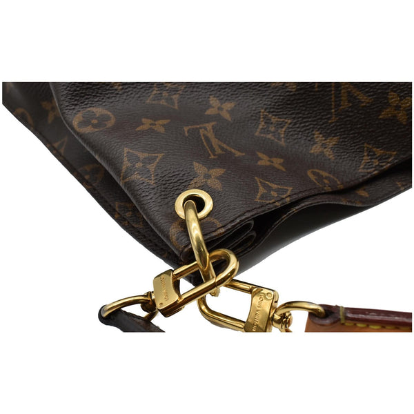 LOUIS VUITTON Metis Monogram Canvas Hobo Shoulder Bag Brown