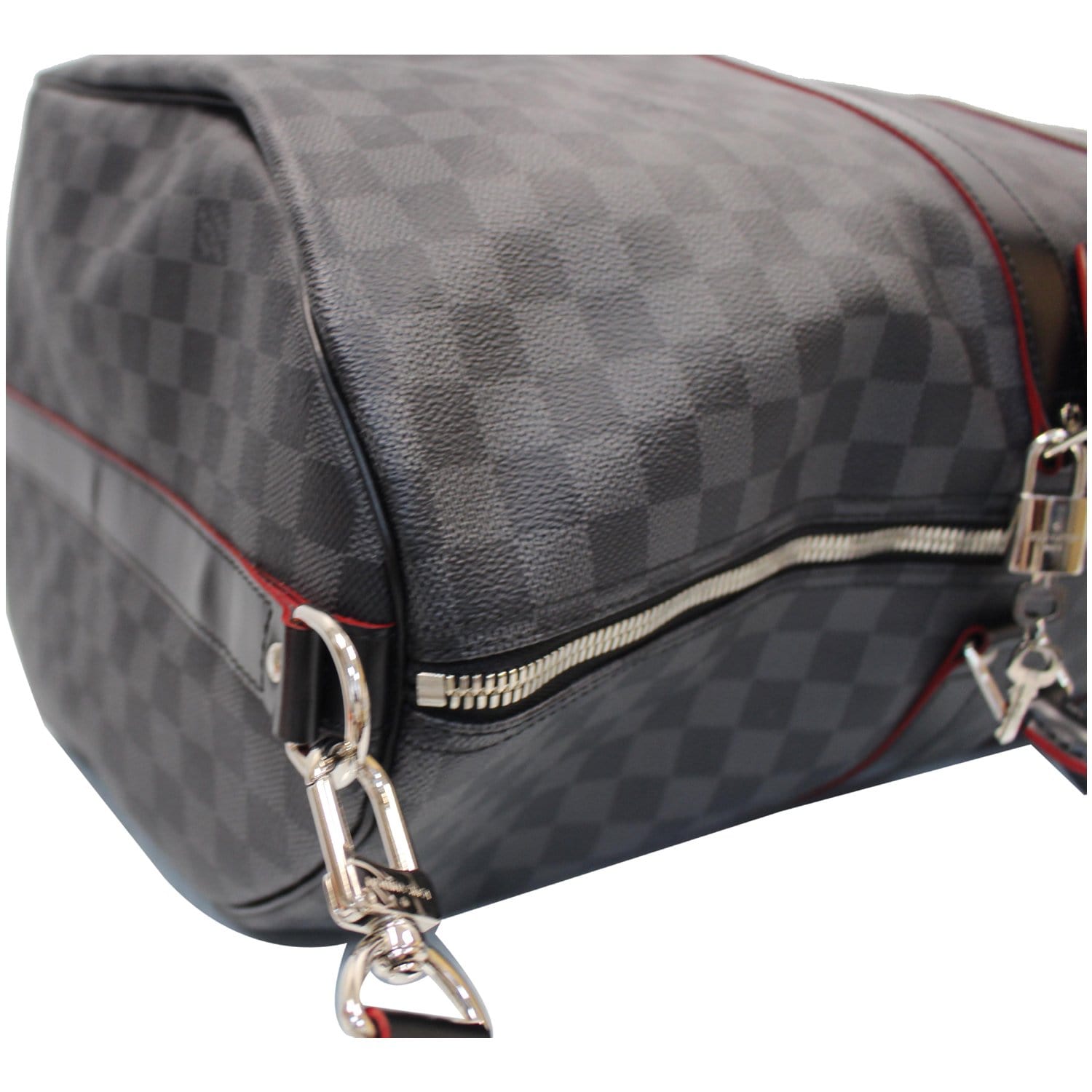 Louis Vuitton Damier Graphite Keepall Bandouliere 55 Travel Duffle Bag
