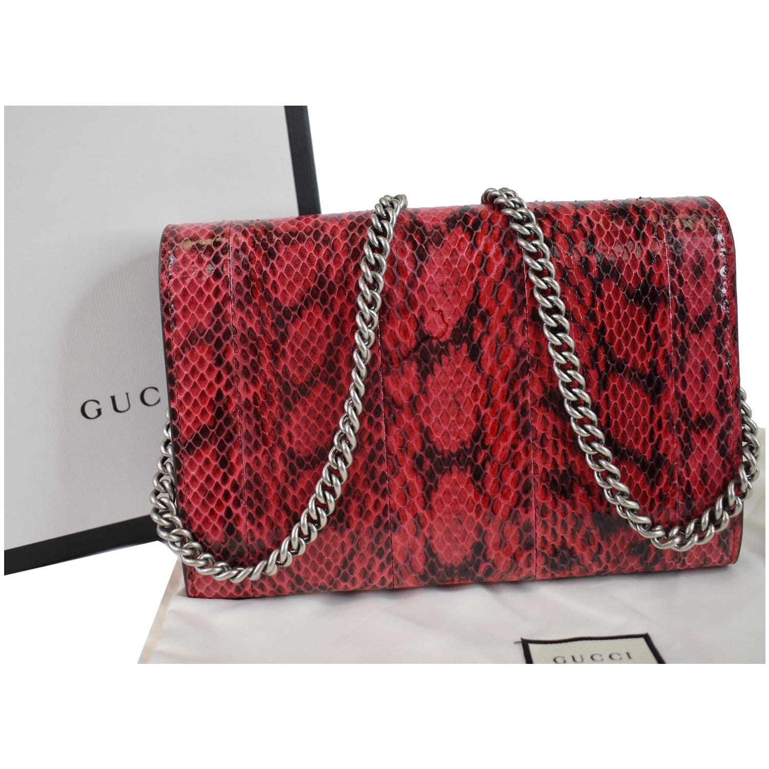 Gucci Grained Leather Dionysus Card Case Chain Bag (SHF-22357) – LuxeDH
