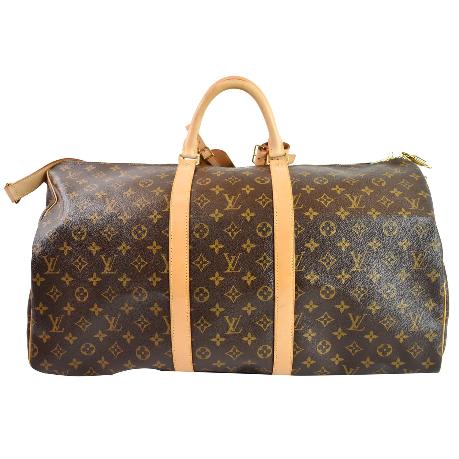 Louis Vuitton Monogram Keepall 55 Bandouliere Duffle Carry-On Bag