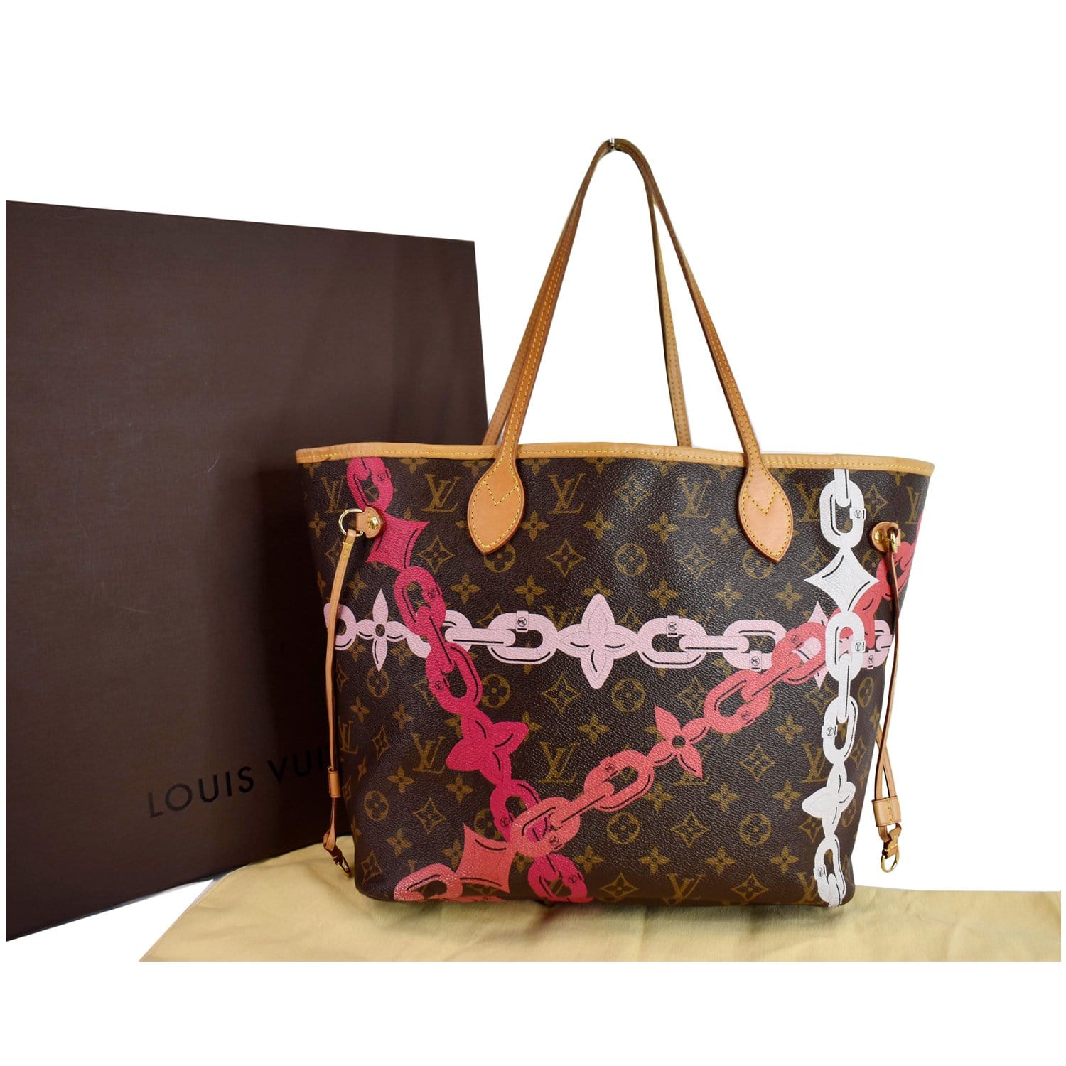 Louis Vuitton, Bags, Louis Vuitton Monogram Limited Edition Neverfull Mm  Bay Chain