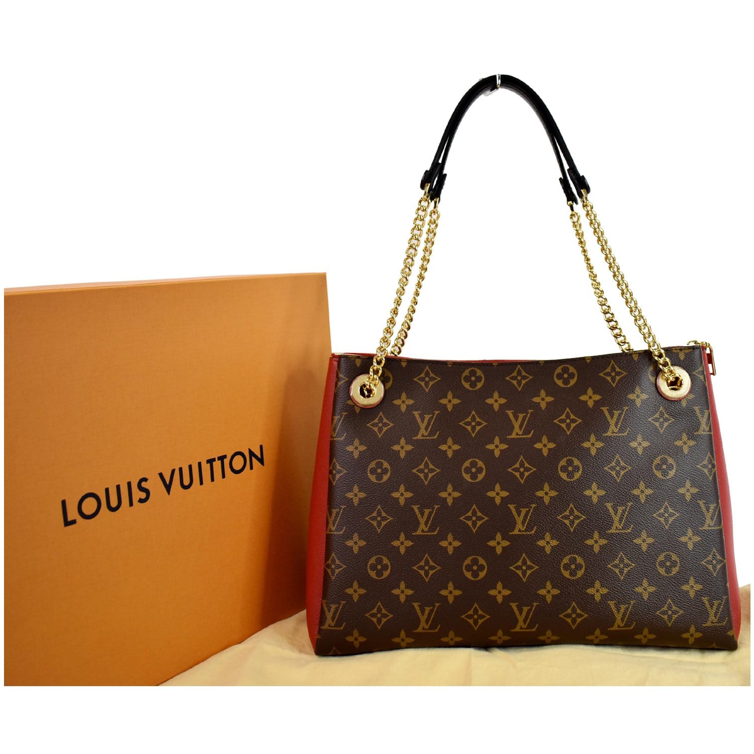 Louis Vuitton Cerise Monogram Canvas Leather Surene MM Bag - Yoogi's Closet