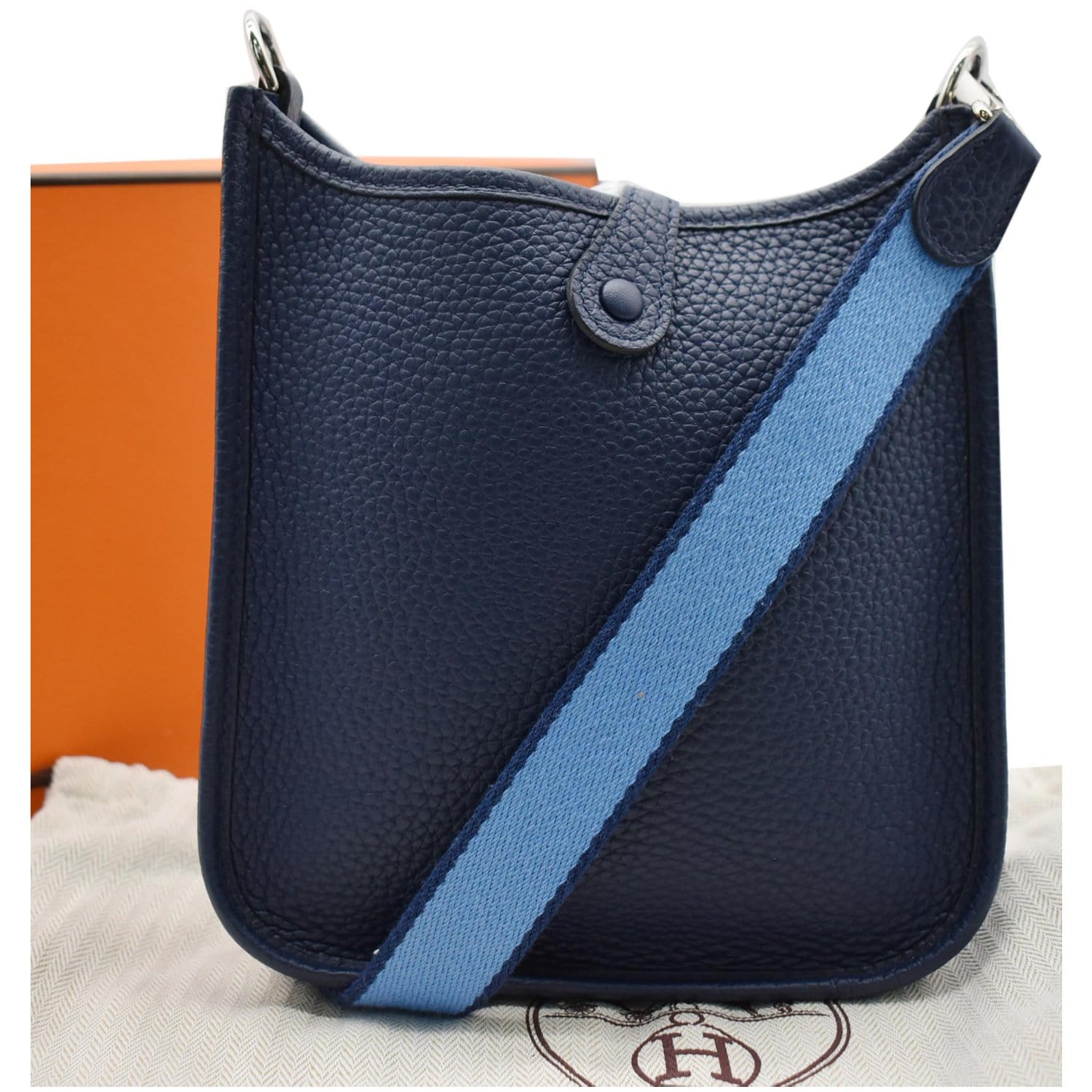HERMES-Taurillon-Clemence-Evelyn-TPM-Shoulder-Bag-Blue-Frida –  dct-ep_vintage luxury Store