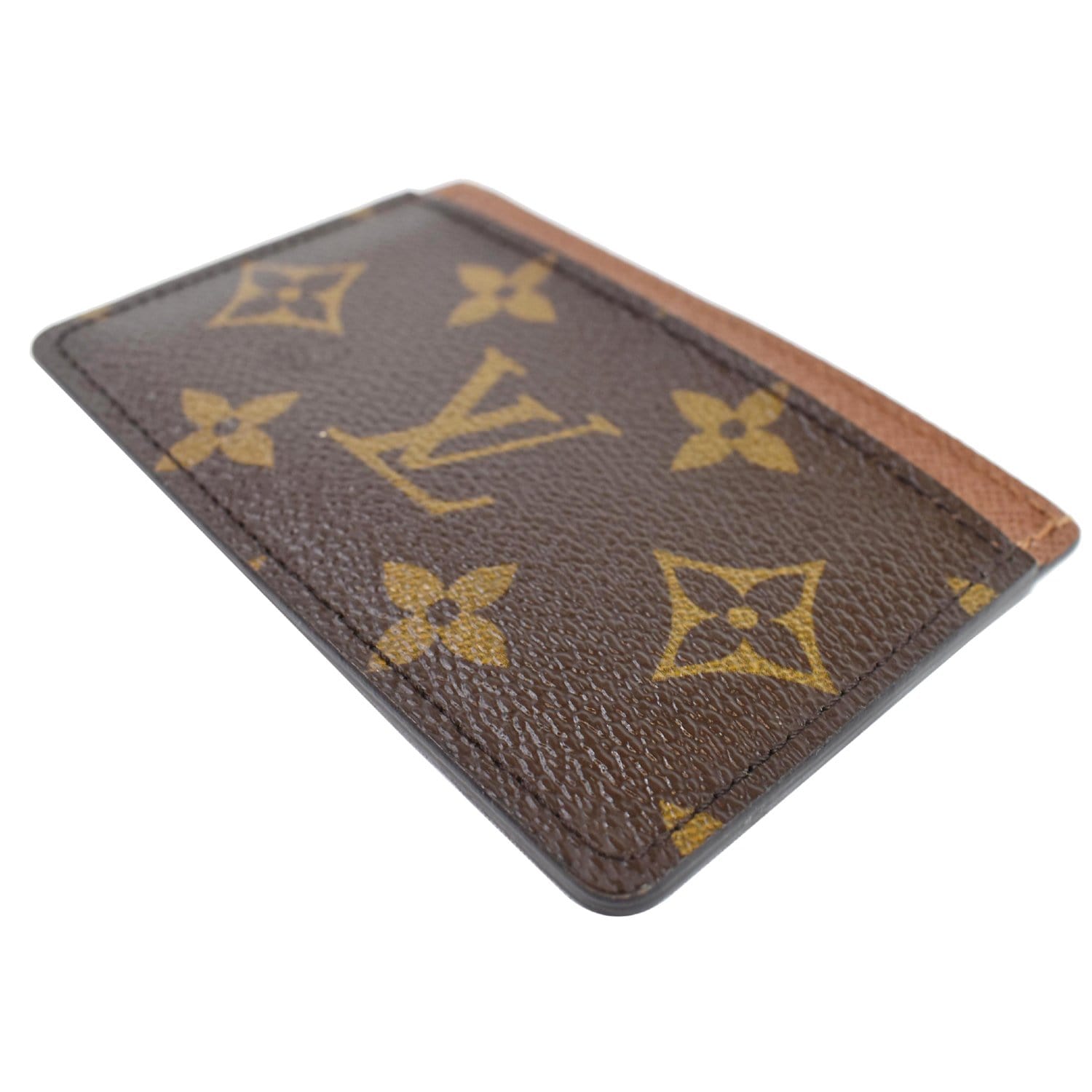Louis Vuitton Double Card Holder Monogram Brown 