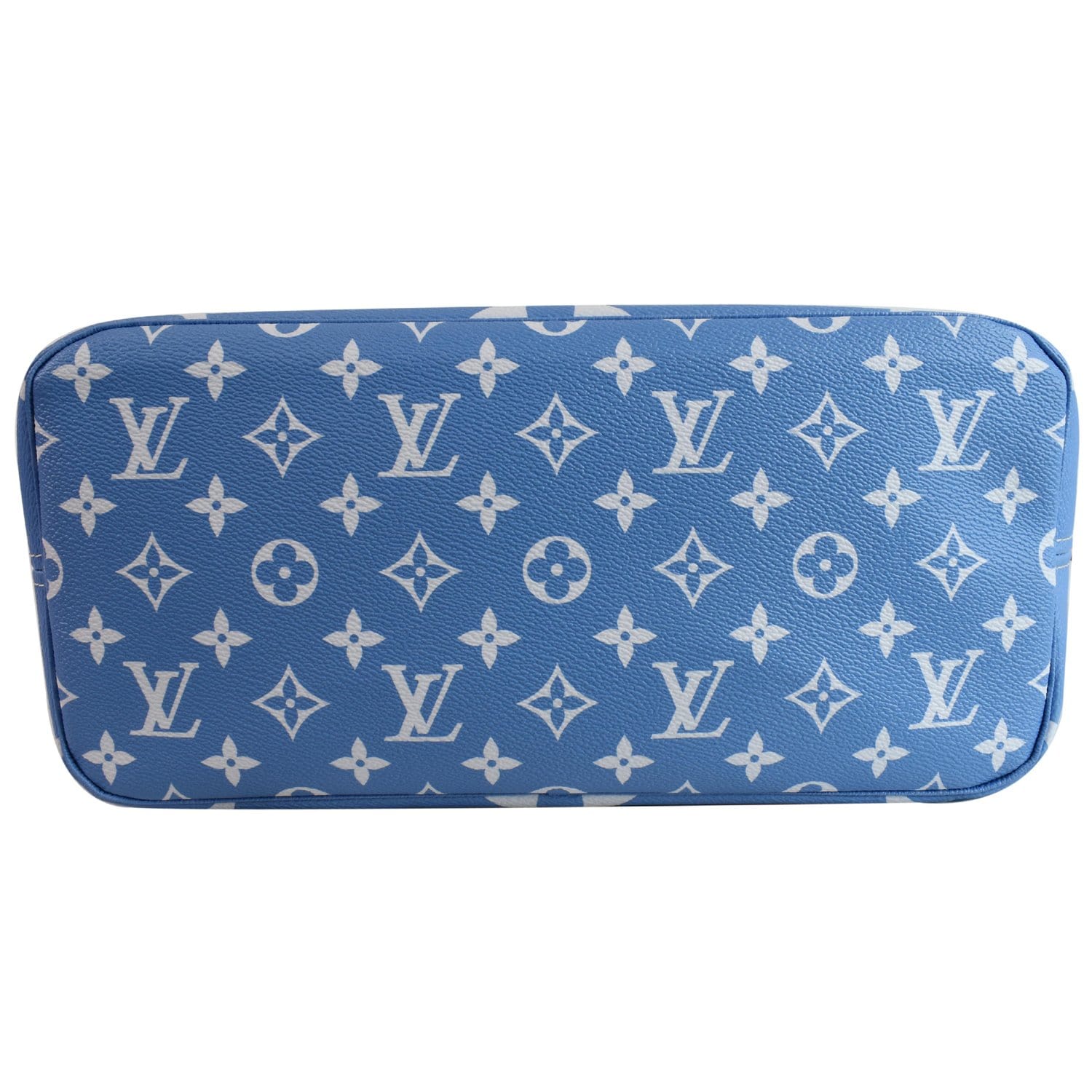 Louis Vuitton Limited Edition Blue Monogram Giant Canvas By The Pool  Neverfull MM NM Bag - Yoogi's Closet