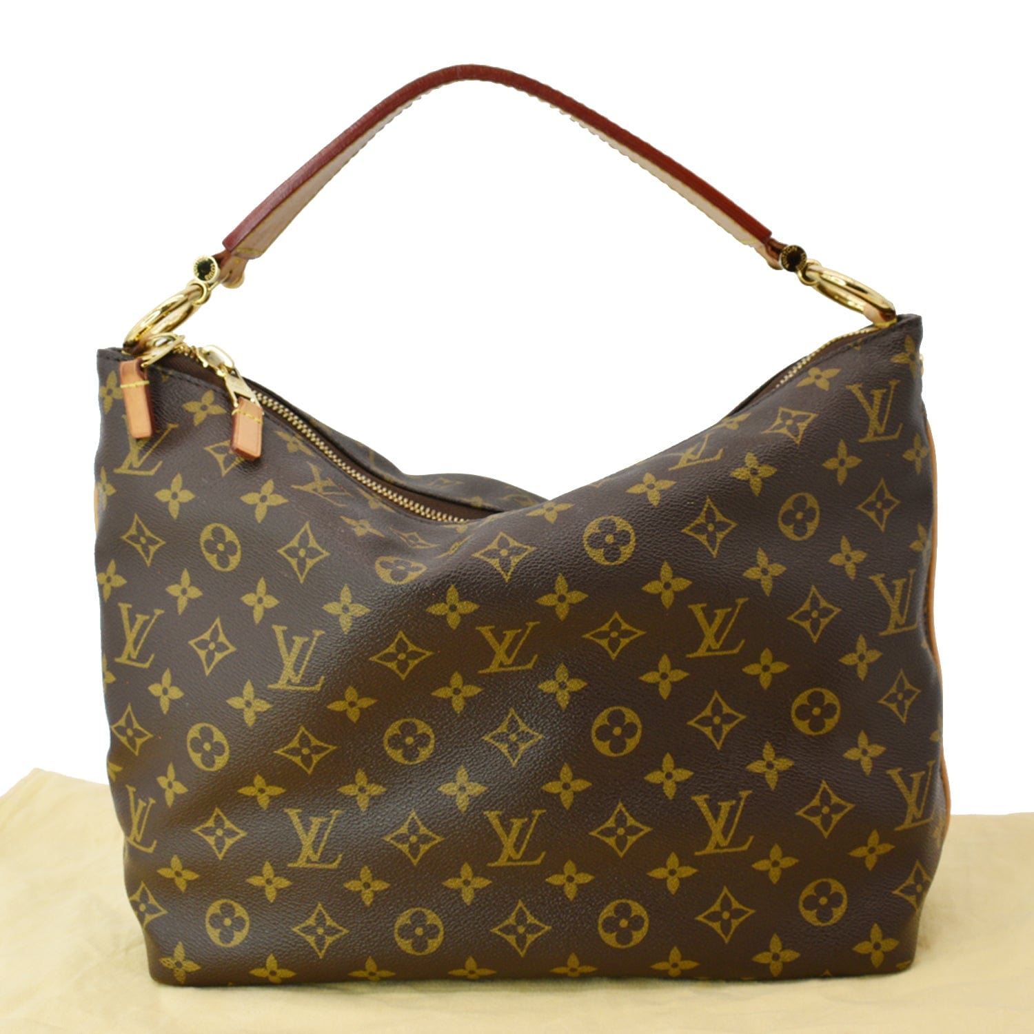 Sully leather handbag Louis Vuitton Brown in Leather - 31297718