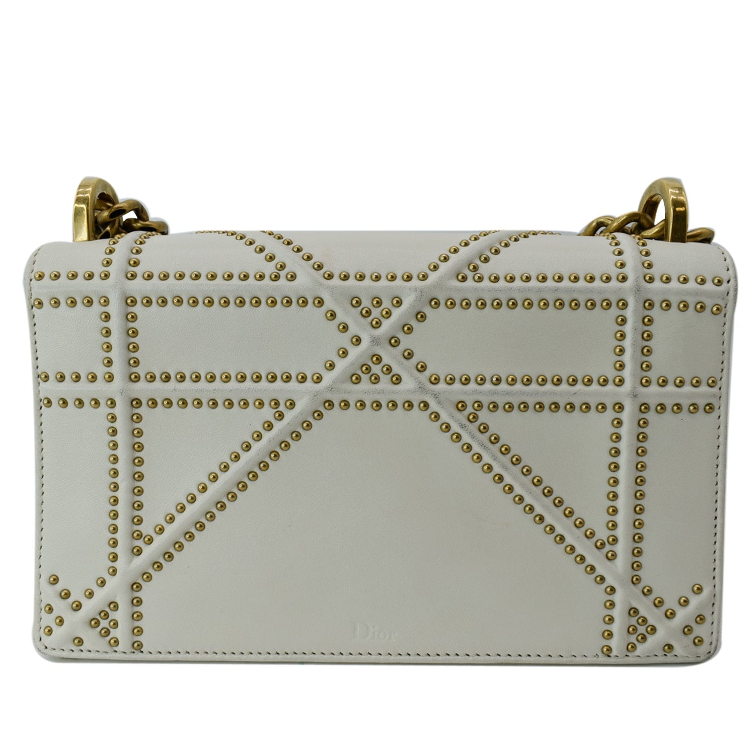 Christian Dior Studded Diorama Wallet on Chain Bag