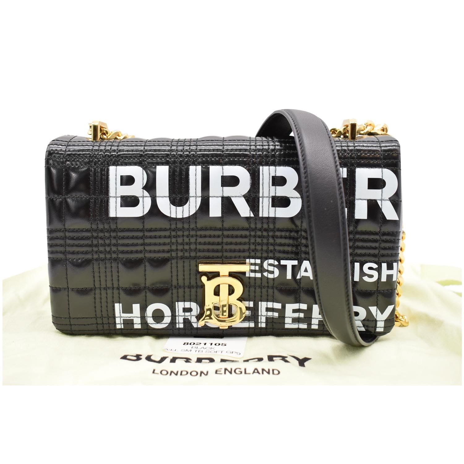 BURBERRY: Lola bag in quilted leather - Black