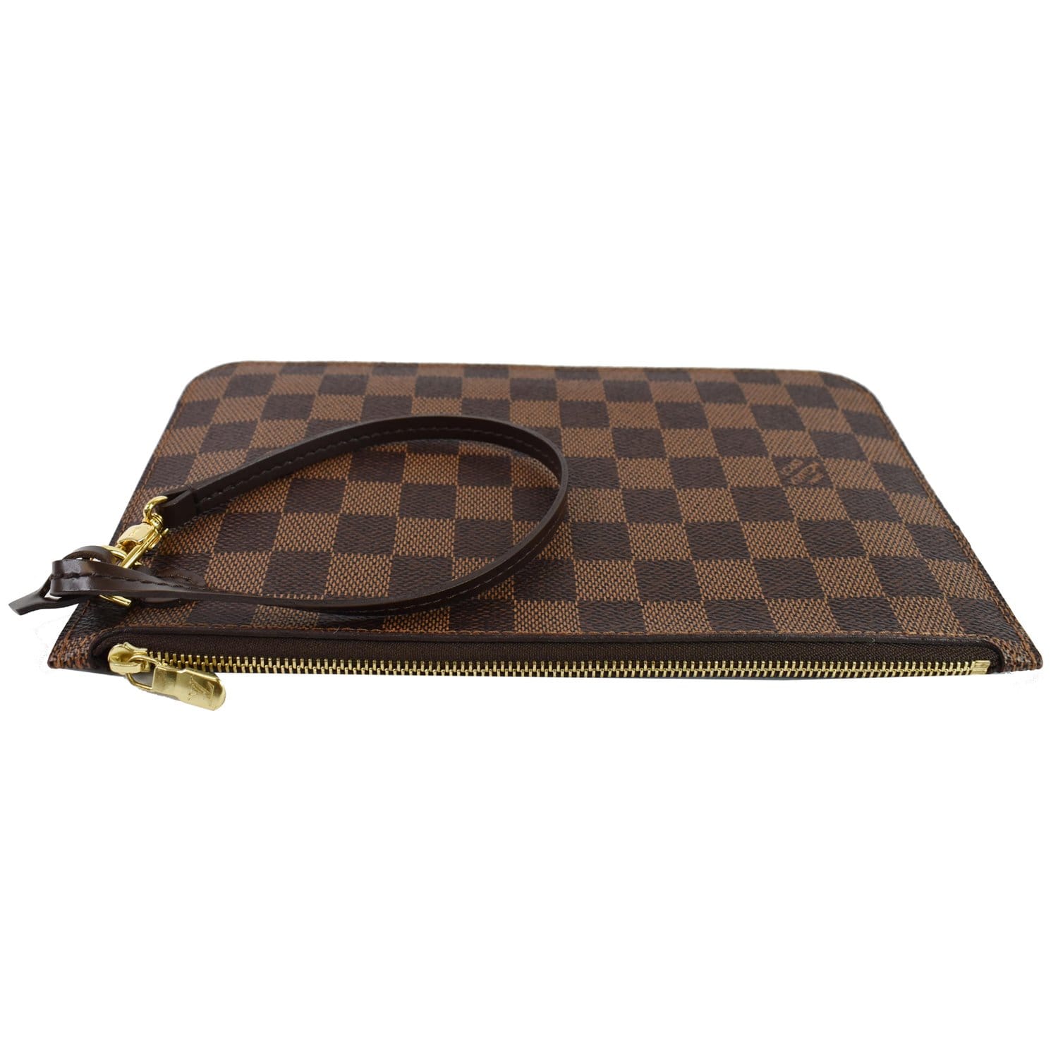 Louis Vuitton Damier Ebene Neverfull Pochette Clutch Pouch 2014