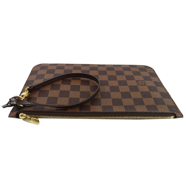 LOUIS VUITTON Pochette Wristlet Pouch Damier Ebene Neverfull MM Brown