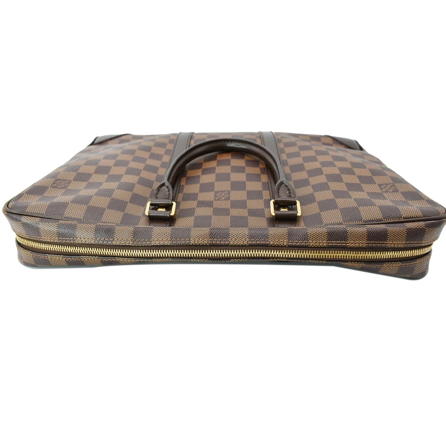 Louis Vuitton - Authenticated Pochette Voyage Small Bag - Leather Brown Plain for Men, Very Good Condition