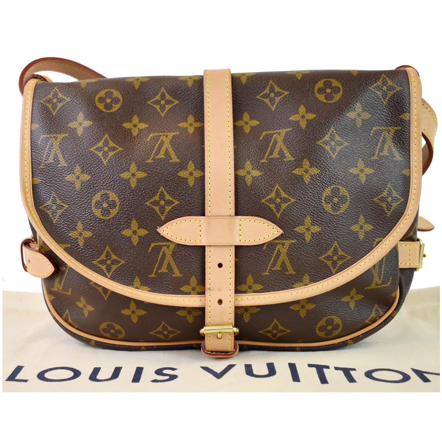 Auth Louis Vuitton Monogram Saumur 30 Shoulder Bag 7L220510r"