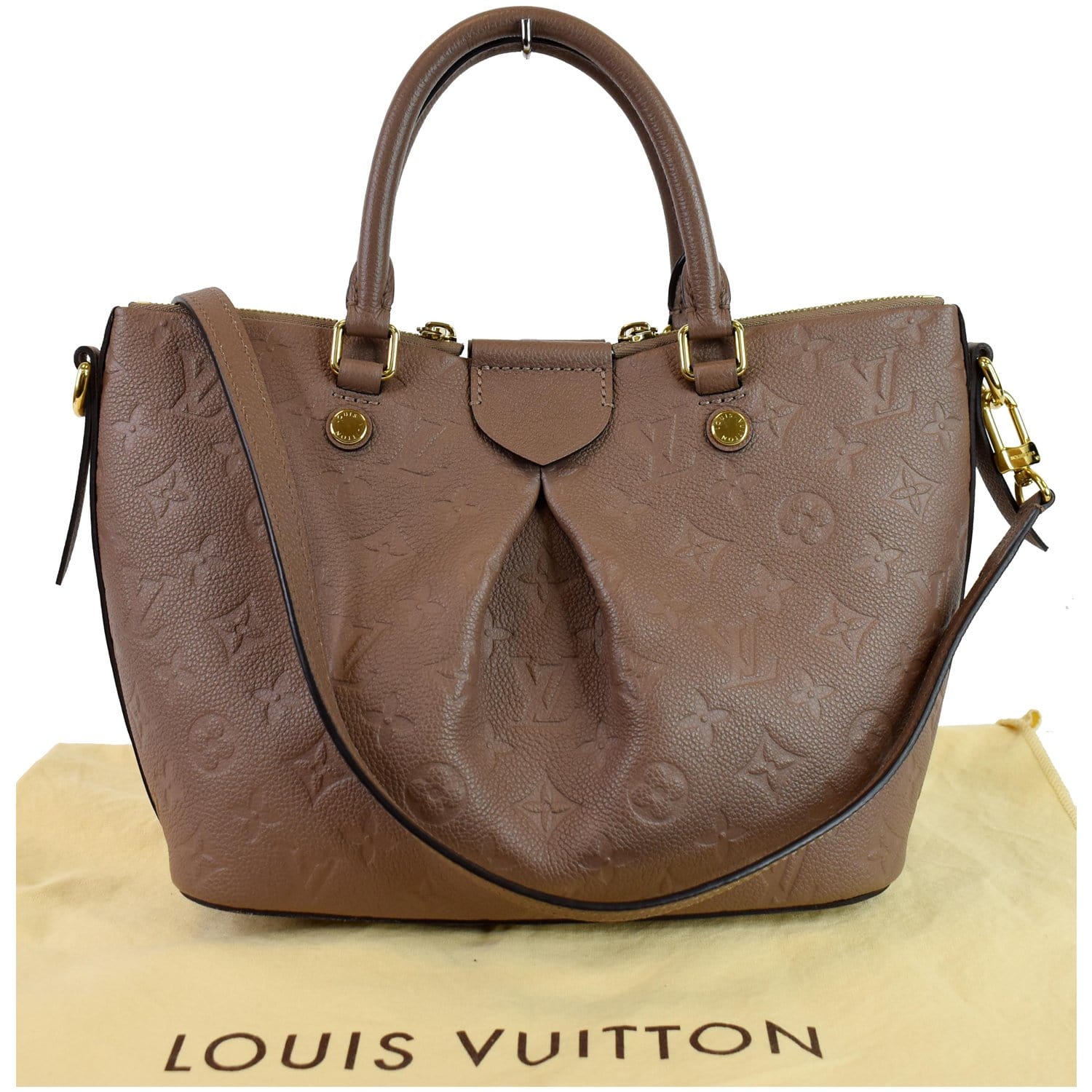 Louis Vuitton Taupe Empreinte Twice Bag – The Closet