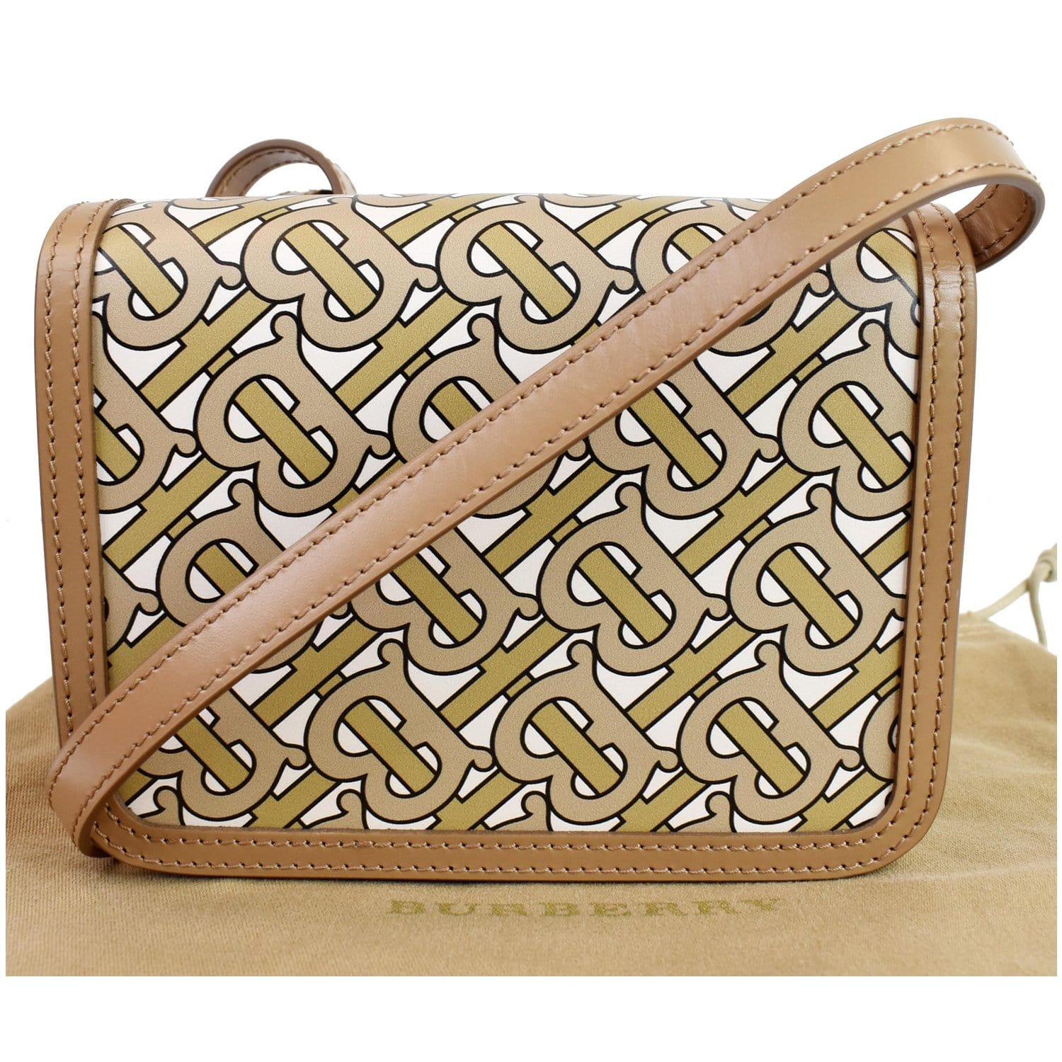 BURBERRY: TB bag in canvas and leather - Beige  Burberry mini bag 8070574  online at