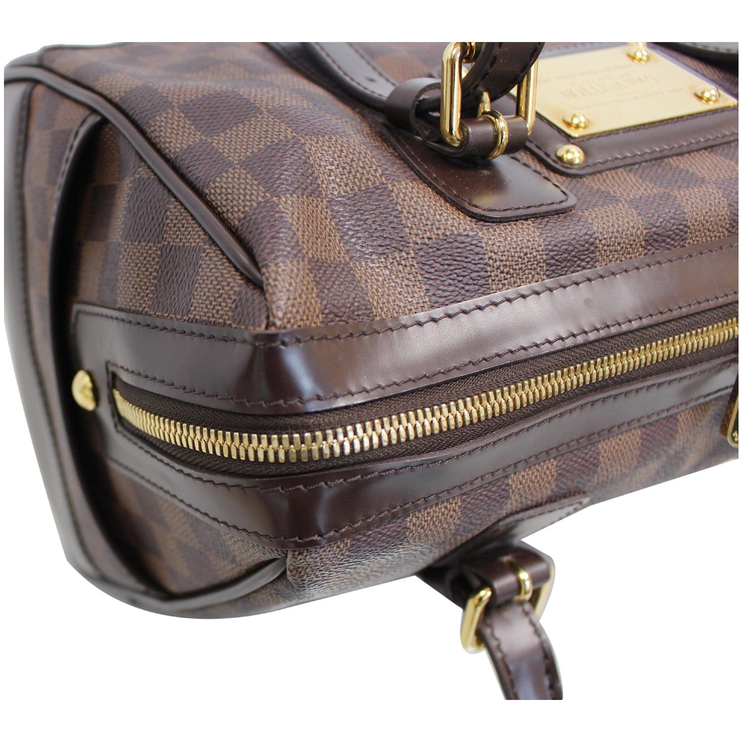 Berkeley leather handbag Louis Vuitton Brown in Leather - 21868689