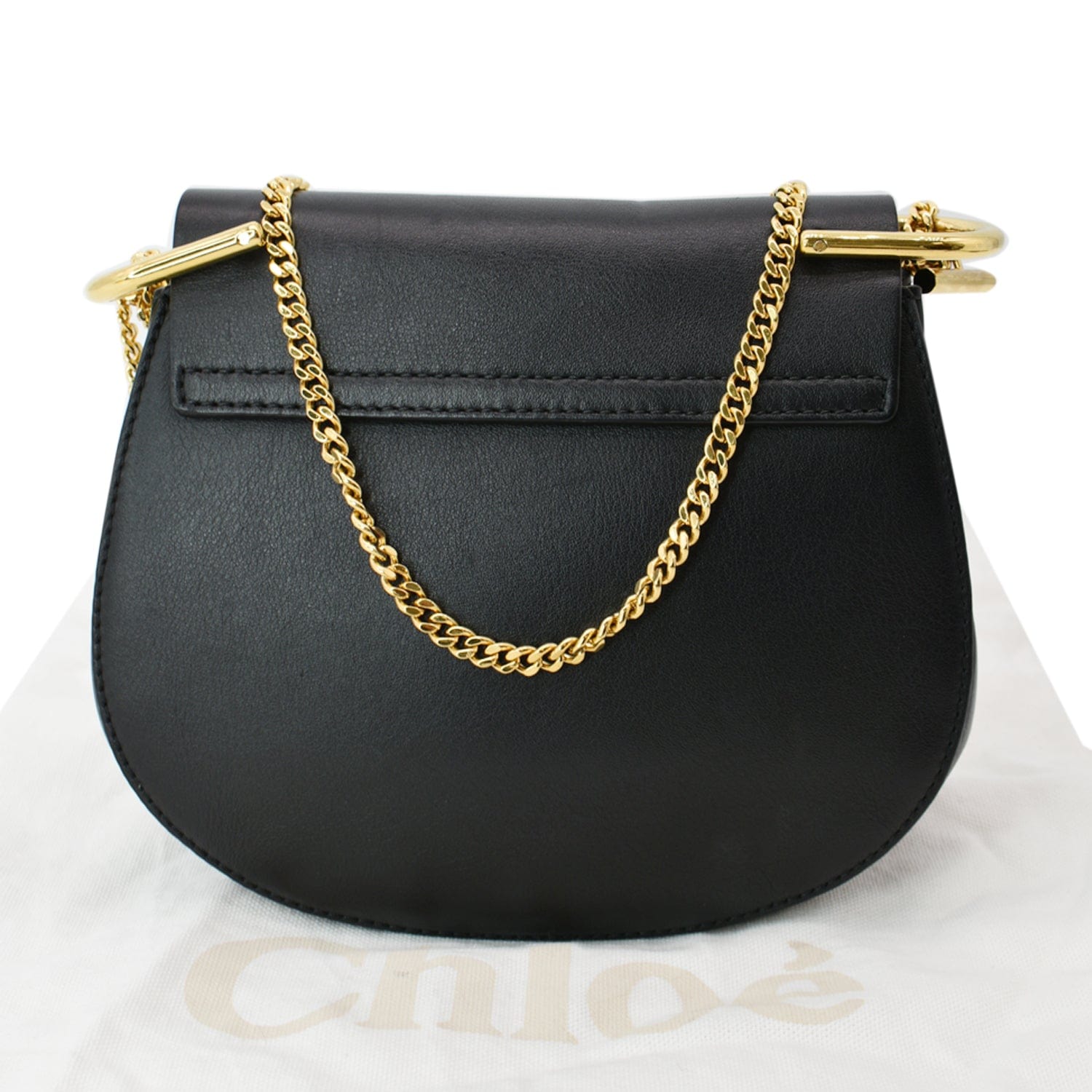 Chloe Drew Crossbody Bag Chain Embellished Leather Mini at 1stDibs