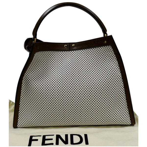 Fendi Peekaboo X-Lite Large Perforated Leather handbag - top view