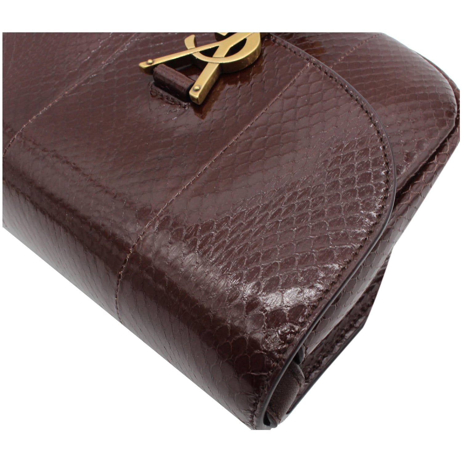 Saint Laurent Kaia' Calfskin Leather Mini Crossbody Bag in Brown