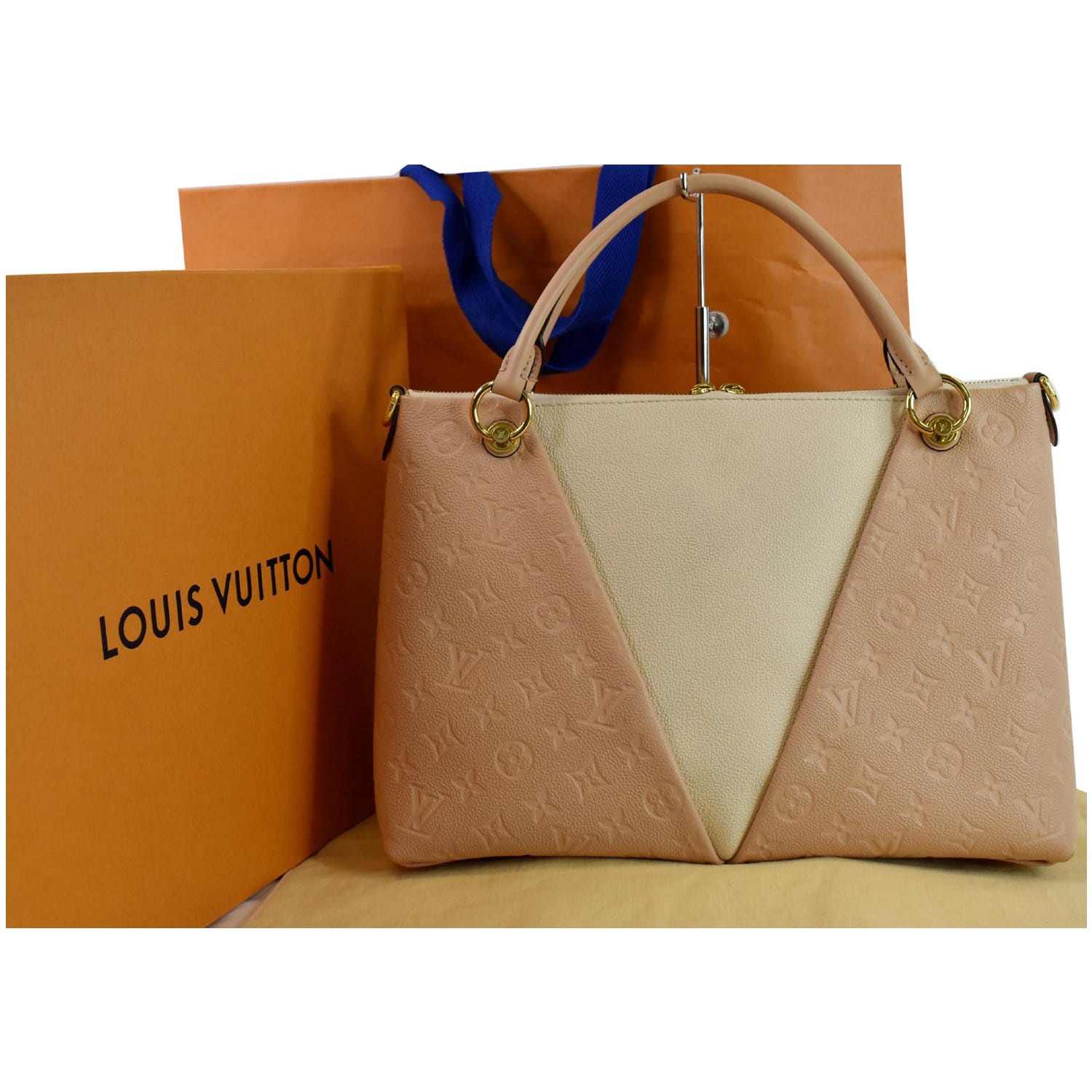 LOUIS VUITTON Monogram Empreinte LV × YK On The Go MM Shoulder Bag