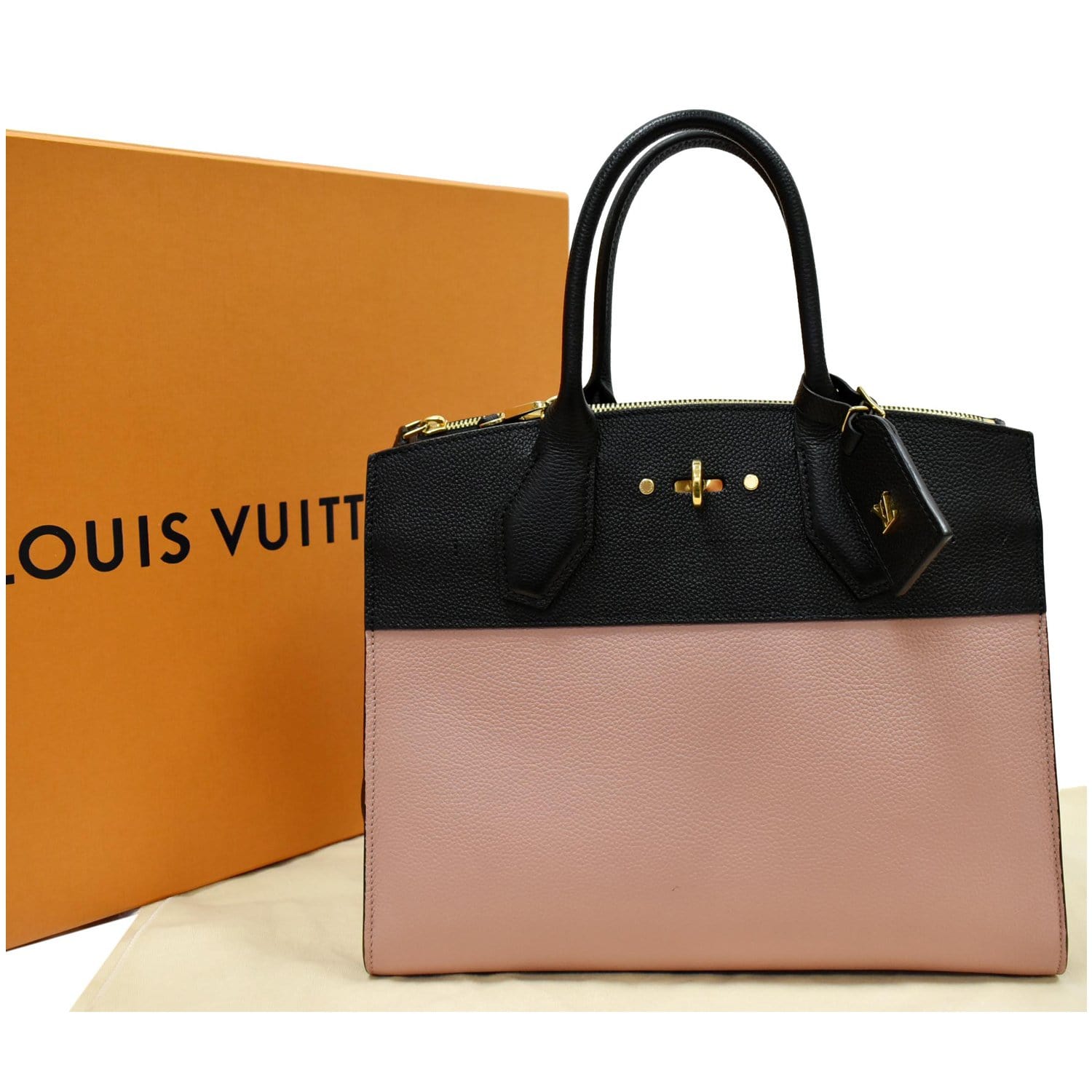Louis Vuitton City Steamer MM Ladies Handbag M53068 Calf Papyrus Crème  Sienne  eLADY Globazone