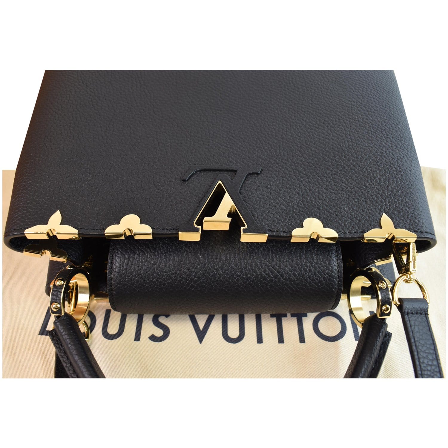 Louis Vuitton Black MNG Flowers Cap – Savonches