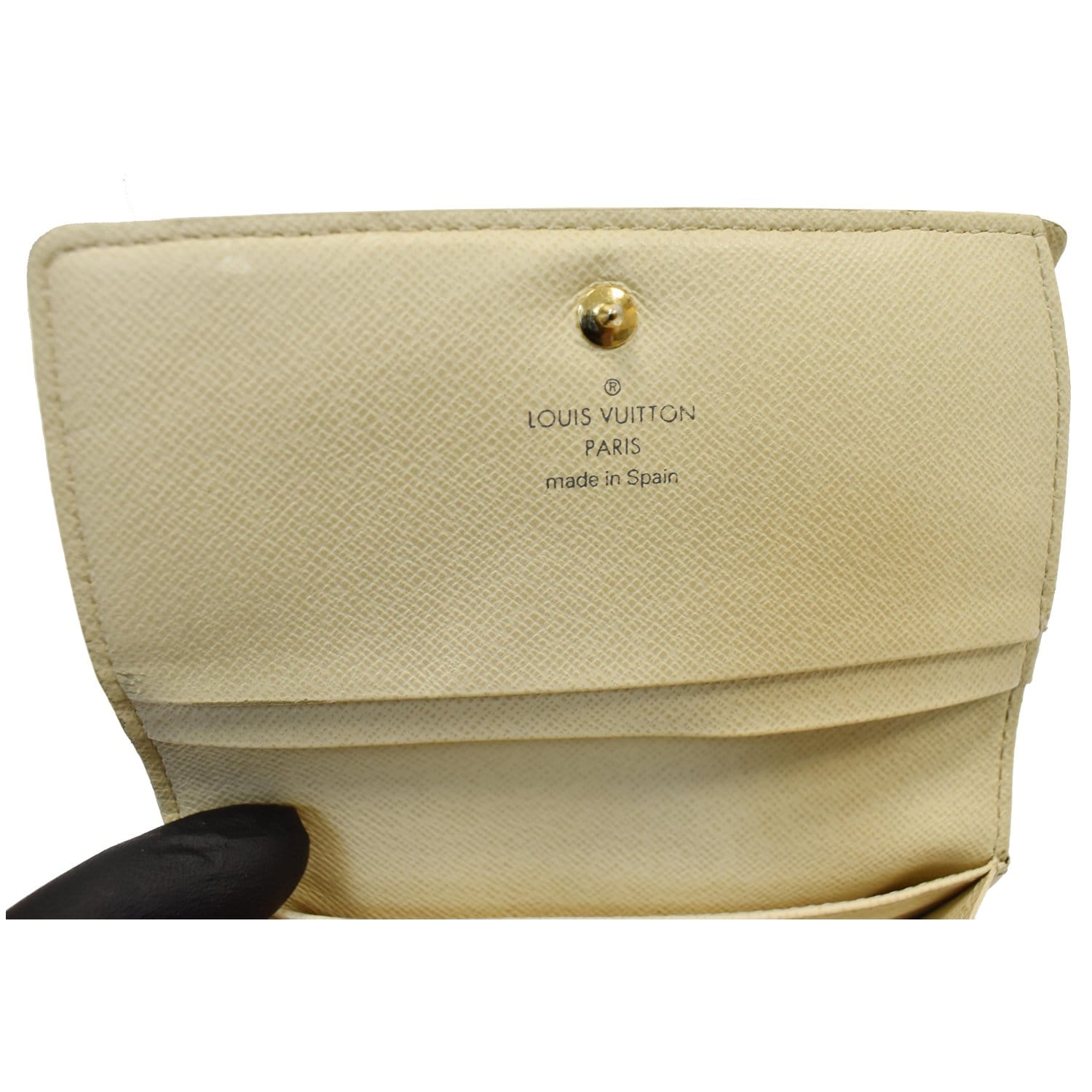 Authenticated Used Louis Vuitton Damier Azur Anais Wallet N63241 Women's  Damier Azur Wallet (tri-fold) Damier Azur 