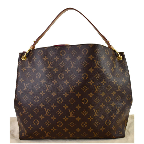 LOUIS VUITTON Graceful MM Monogram Canvas Shoulder Bag Brown